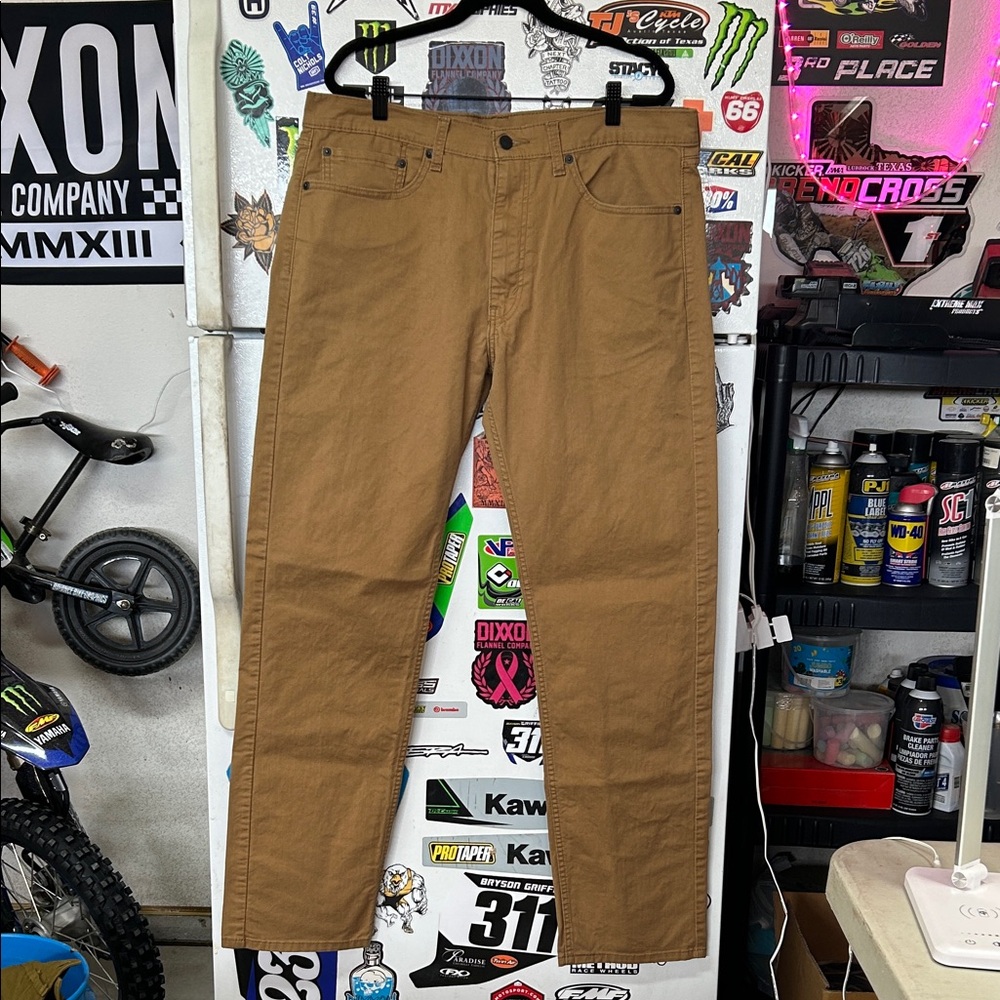 Levi's 505 Men's Brown Jeans | Straight Fit (36x34)